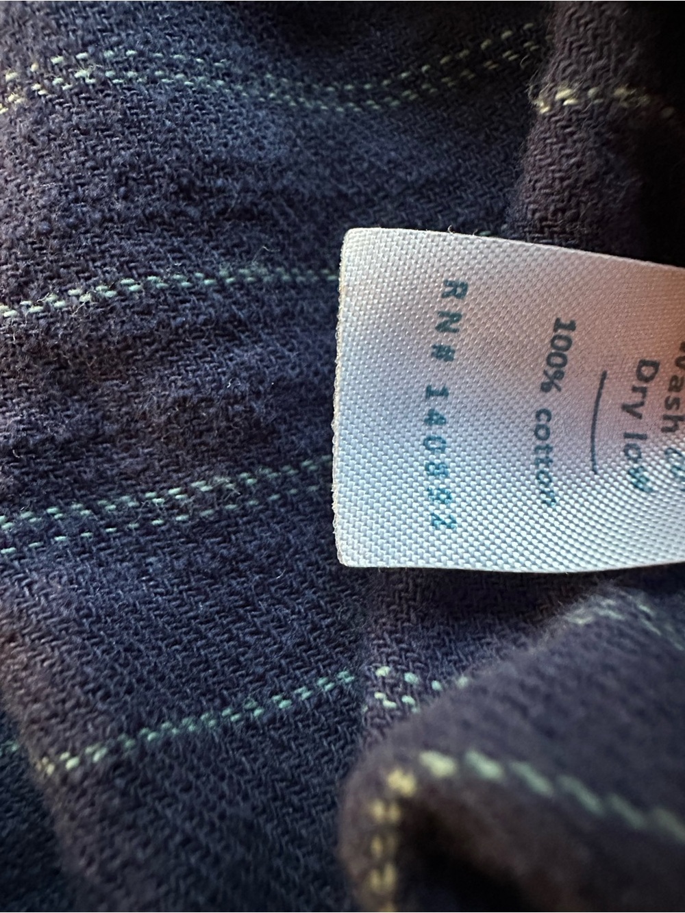 Marine Layer Navy Striped Casual Button-Down Shirt - Picture 4 of 5